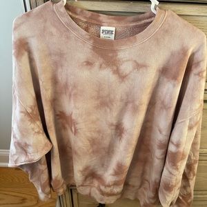 Victorias Secret PINK tie dye crewneck sweatshirt